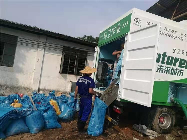 河东工业污泥压干处理